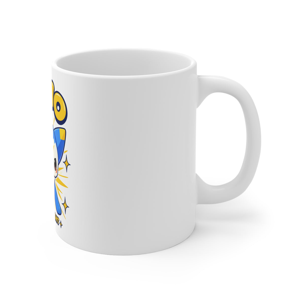Dimo mug, right side – Jini of Light design, official Roco Kingdom merch