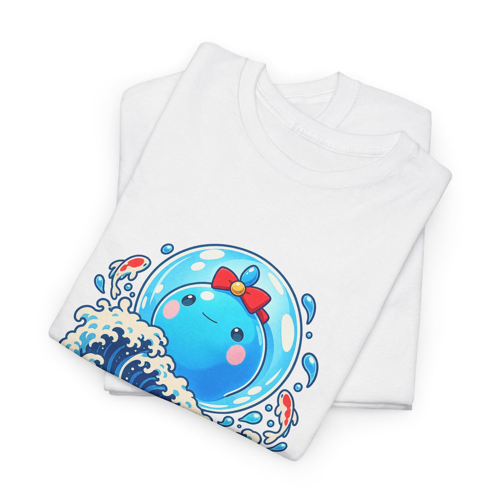 Team Cerulla shirt in white, folded – Cerulla Stay Cool design, official Roco Kingdom merch