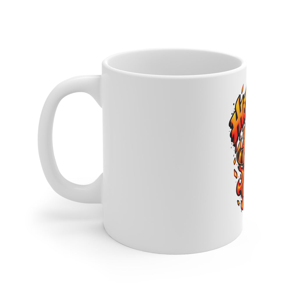 Team Sparka mug, left side – Hot Head design, official Roco Kingdom merch