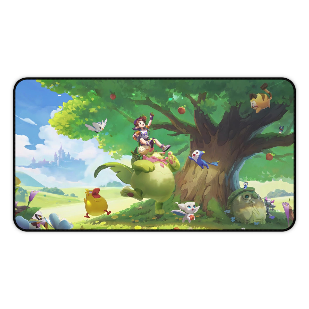 Roco Kingdom Carosia desk mat, front view – The Great Tree design, official Roco Kingdom merch
