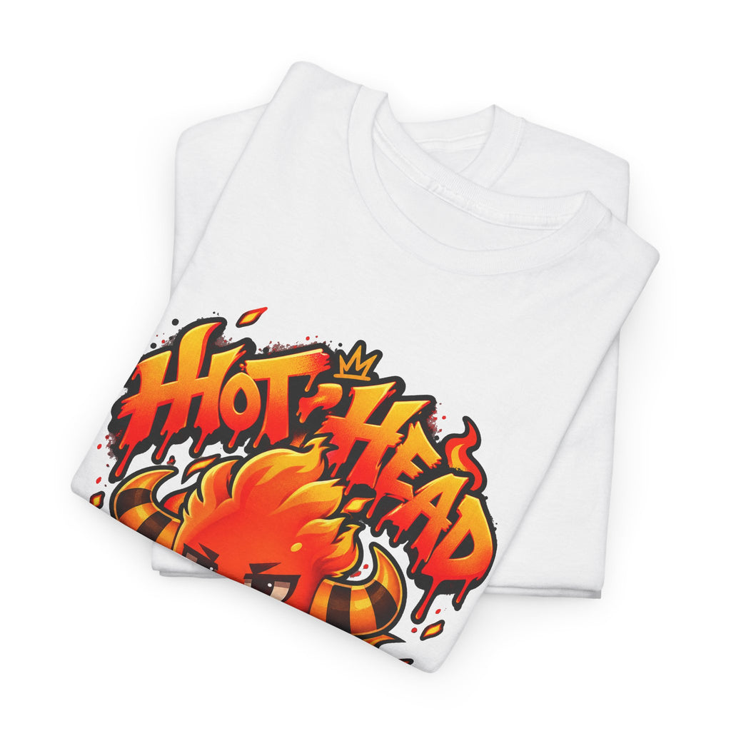 Team Sparka shirt in white, folded – Sparka Hot Head design, official Roco Kingdom merch