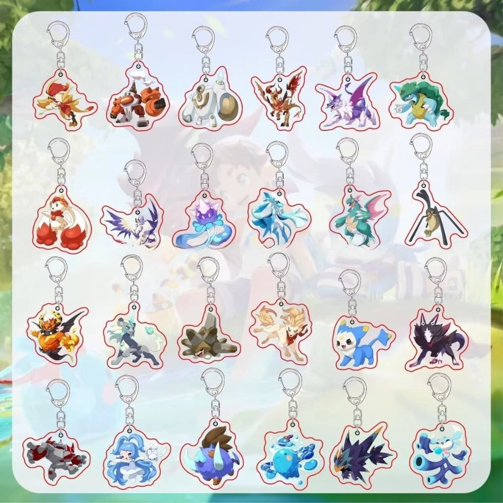 Roco Kingdom acrylic backpack keychains, 35 designs